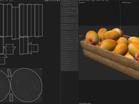 Mango Wooden Crate 3D Model