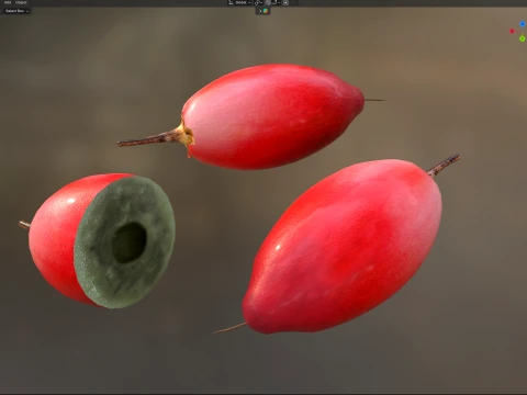 Miracle Fruit 3D Model