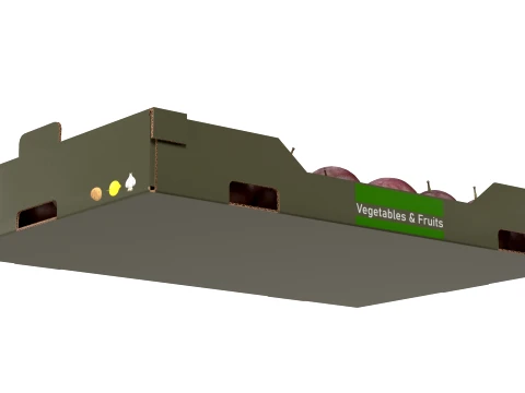 Passion Fruit Carboard Box 3D Model