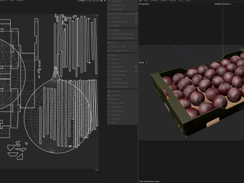 Passion Fruit Carboard Box 3D Model