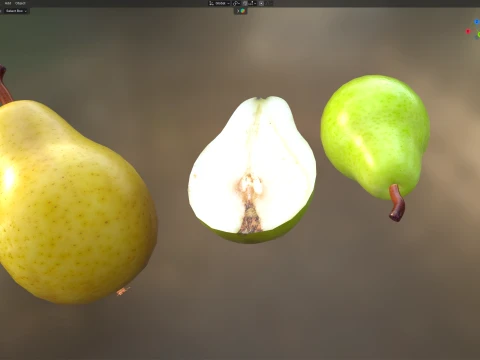 Pear Fruit 3D Model