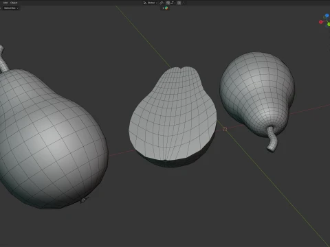 Pear Fruit 3D Model