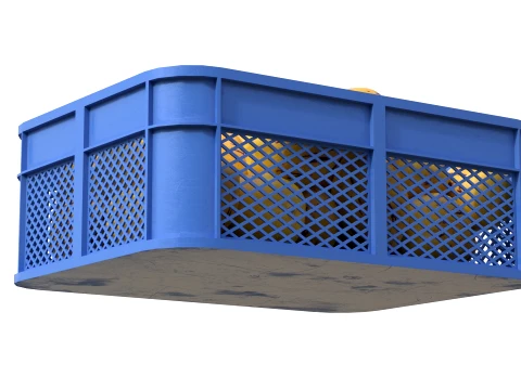 Pepino Plastic Crate 3D Model