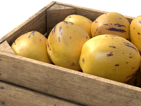Pepino Wooden Crate 3D Model