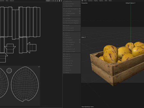 Pepino Wooden Crate 3D Model