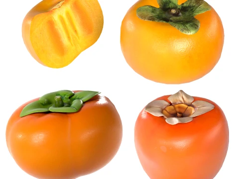 fruta de caqui Modelo 3D