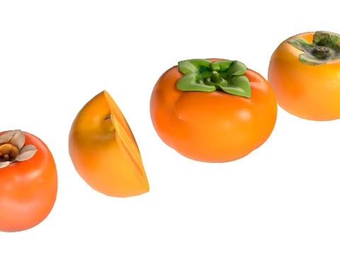 Persimmon Fruit 3D Model