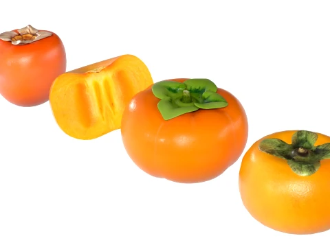Persimmon Fruit 3D Model