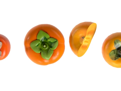 Persimmon Fruit 3D Model