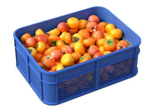 Persimmon Plastic Crate 3D Model