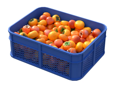 Persimmon Plastic Crate 3D Model