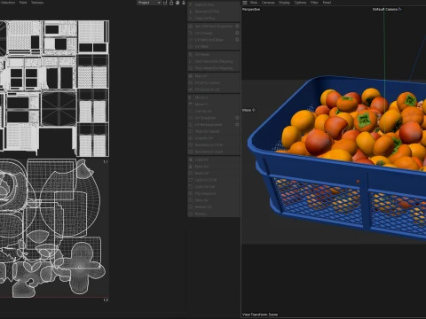 Persimmon Plastic Crate 3D Model