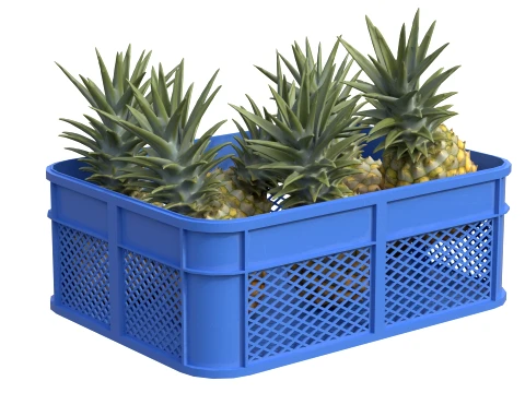 Pineapple Plastic Crate 3D Model