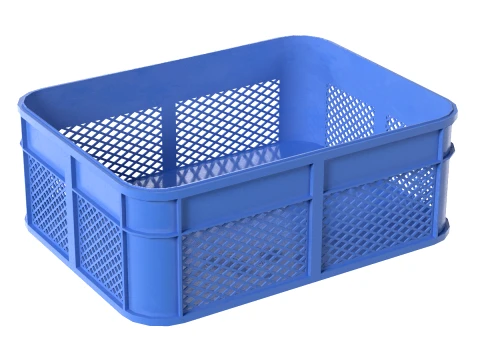 Lebensmittelkiste aus Kunststoff, blau 3D Modell