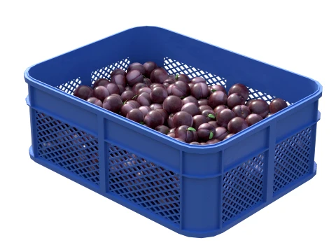 Plum Plastic Crate 3D Model