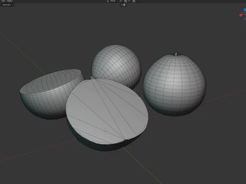 Pomelo Fruit 3D Model