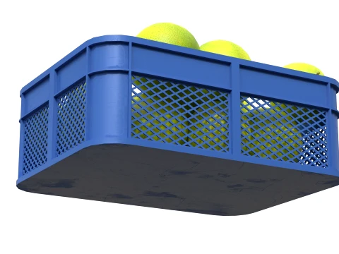 Pomelo Plastic Crate 3D Model