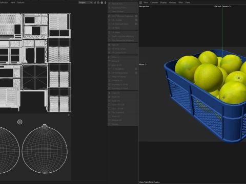 Pomelo Plastic Crate 3D Model