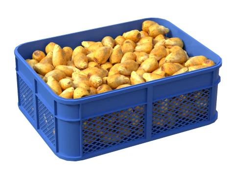 Prickly Pear Plastic Crate 3D Model