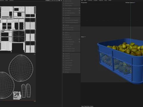 Quince Plastic Crate 3D Model