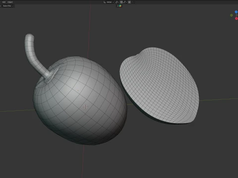Sapodilla Fruit 3D Model