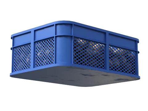 Sapodilla Plastic Crate 3D Model