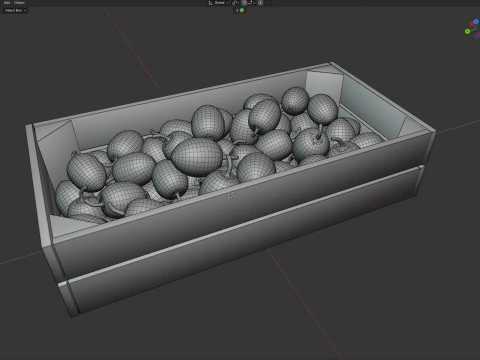 Sapodilla Wooden Crate 3D Model