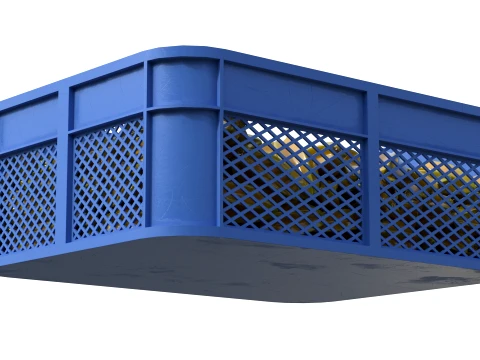 Starfruit Plastic Crate 3D Model
