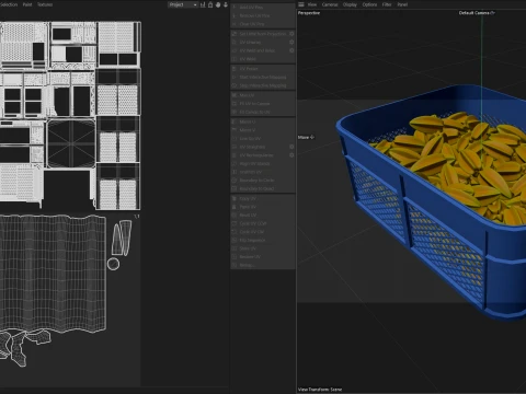 Starfruit Plastic Crate 3D Model