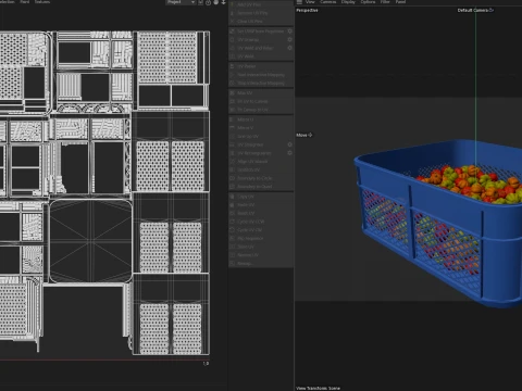 Surinam Cherry Plastic Crate 3D Model