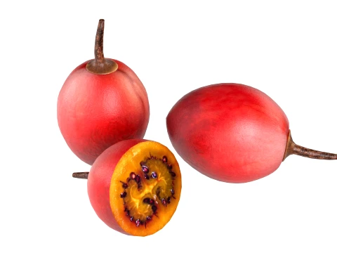 Tamarillo Fruit 3D Model