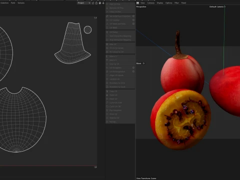 Tamarillo Fruit 3D Model