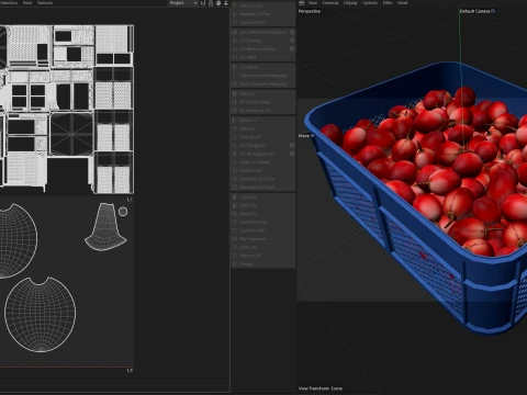 Tamarillo Plastic Crate 3D Model