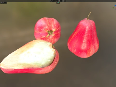Water Java Apple 3D Model