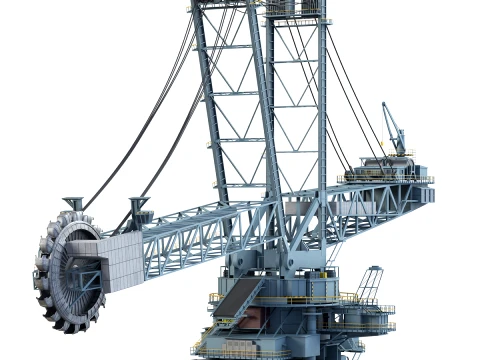 Bagger 293 Bucket Wheel Excavator 3D Model
