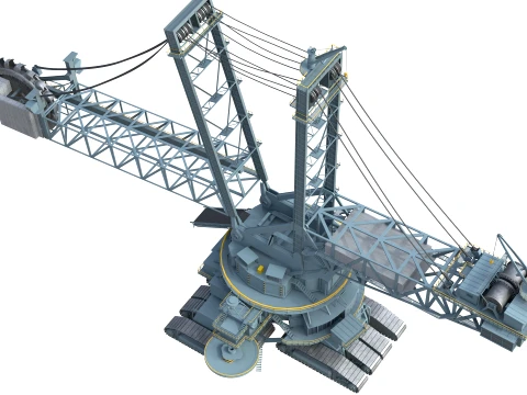 Bagger 293 Bucket Wheel Excavator 3D Model