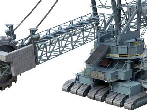 Bagger 293 Bucket Wheel Excavator 3D Model