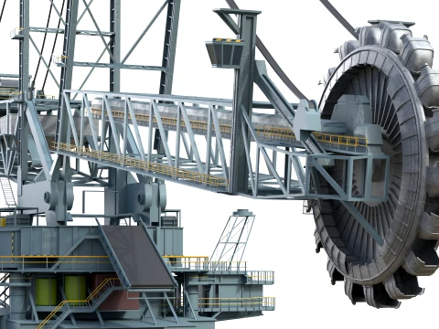 Bagger 293 Bucket Wheel Excavator 3D Model