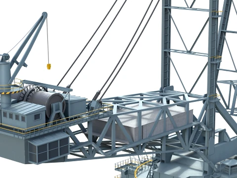 Bagger 293 Bucket Wheel Excavator 3D Model