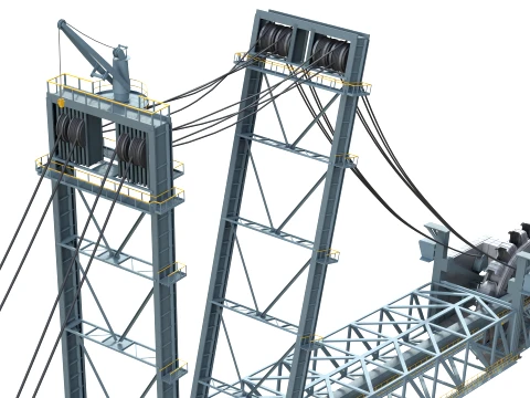 Bagger 293 Bucket Wheel Excavator 3D Model