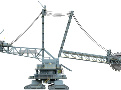 Bagger 293 Bucket Wheel Excavator 3D Model