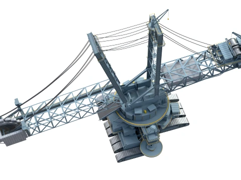Bagger 293 Bucket Wheel Excavator 3D Model