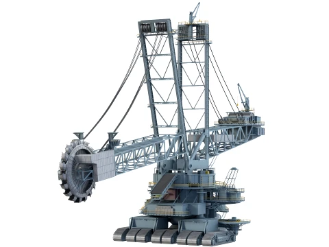 Bagger 293 Bucket Wheel Excavator 3D Model