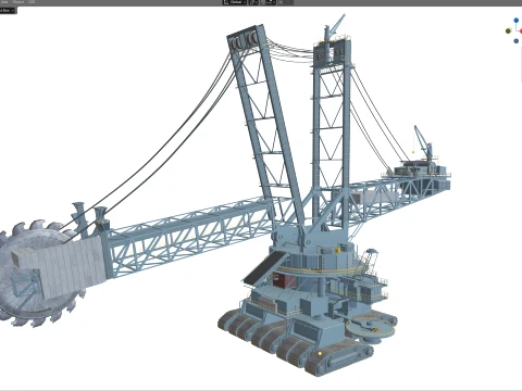 Bagger 293 Bucket Wheel Excavator 3D Model