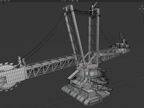 Bagger 293 Bucket Wheel Excavator 3D Model