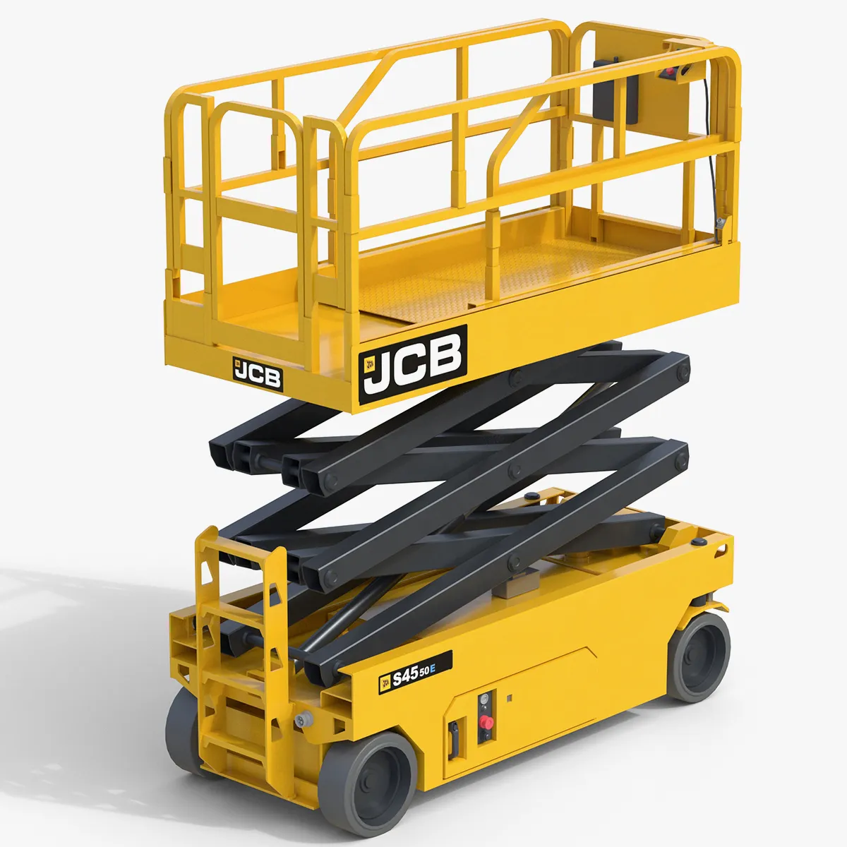 JCB Electrical Scissor Lift S4550E 3D Model .c4d .max .obj .3ds .fbx .stl .blend 