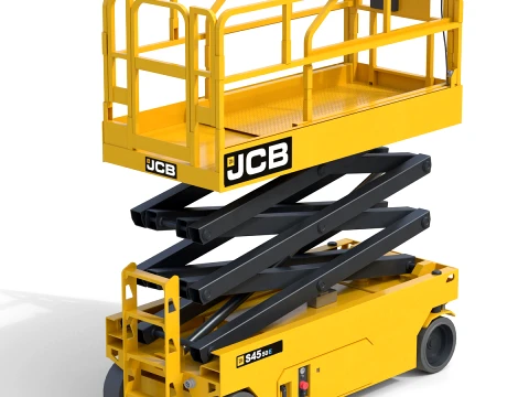 JCB Electrical Scissor Lift S4550E 3D Model