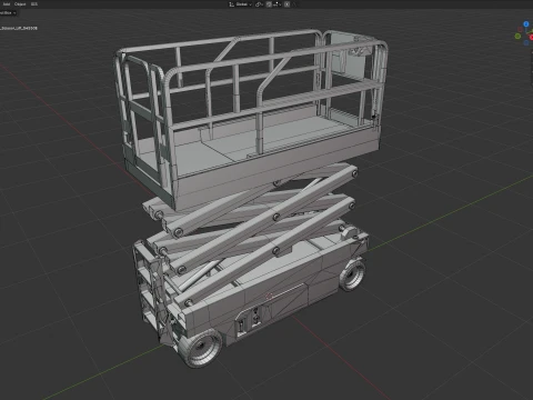 JCB Electrical Scissor Lift S4550E 3D Model