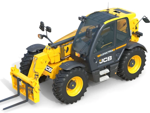 JCB Telescopic Handler 536-95 Agri 3D Model