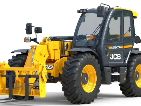 JCB Telescopic Handler 536-95 Agri 3D Model
